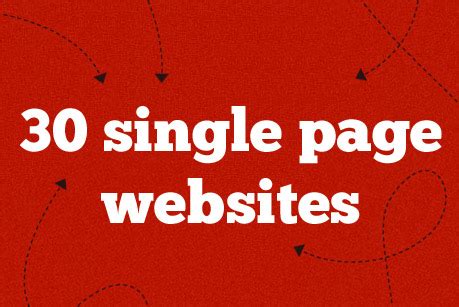 single page websites