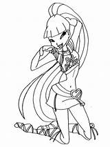 Winx Musa Coloring Pages Club Girls sketch template