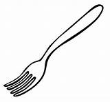 Fork Coloring Coloringcrew sketch template