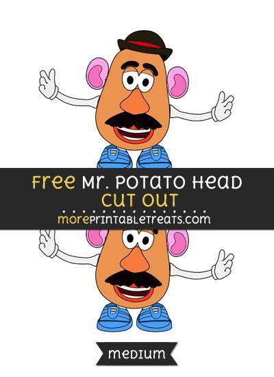 potato head cut  medium size printable  potato head