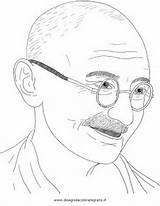 Gandhi Uomo Disegno Persone Uomini Disegnidacoloraregratis sketch template