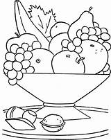 Bowl Fruit Drawing Getdrawings sketch template