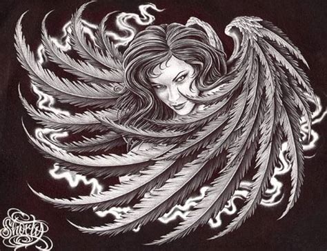 Details More Than 76 Fallen Angel Tattoo Sketches Latest Vn