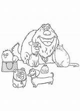 Pets Secret Life Coloring Pages Kids Printable Kleurplaten Family Book Characters Colouring Print Color Online Cartoon Activities Cookies Fun Info sketch template