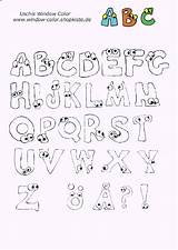 Buchstaben Windowcolor sketch template