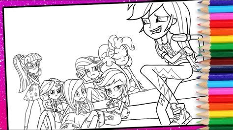 pony equestria girls coloring pages wallpapers hd references