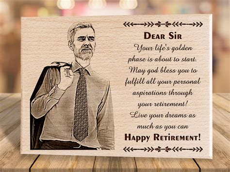customized retirement gift  teacher    inches wood
