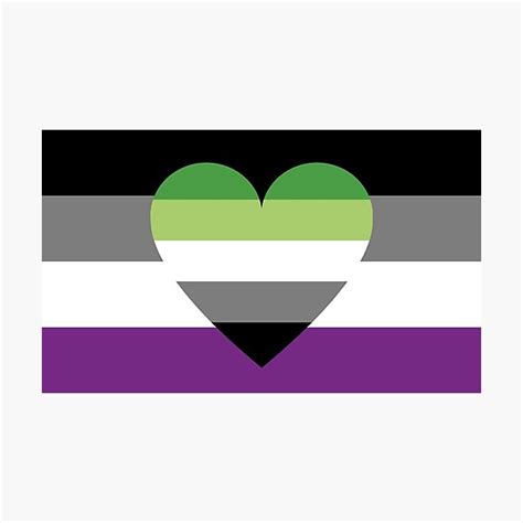 Asexual Aromantic Flag Photographic Print By Dlpalmer Redbubble