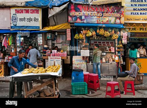 mumbai fort bombay india street market stock photo alamy