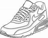 Nike Air Coloring Max Pages Drawing Force Sneaker Shoe Template Sketches Drawings Shoes Sneakers Sketch Clothes Jordan Yeezy Fashion Para sketch template