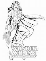 Wonder Woman Coloring Pages Gadot Gal Template sketch template