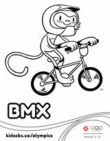 Bmx Colouring Olympic Games Sheet Olympics Cbc Rio Kids Print Online Ca sketch template