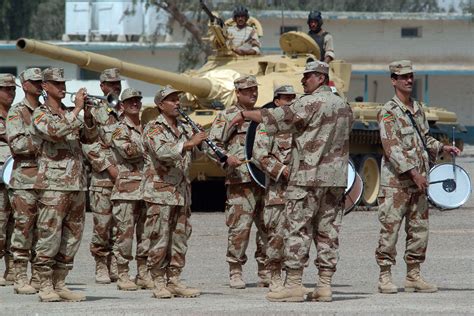 filethe iraqi army band performs   change  command ceremony  camp tajijpg