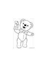Coloring Andy Pandy Pages Kids Bear sketch template