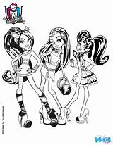 Draculaura Clawdeen Frankie Coloriage Wolf Hellokids Pintar Colorier Greatestcoloringbook Colorare Monsterhigh Interactif Coloriages sketch template