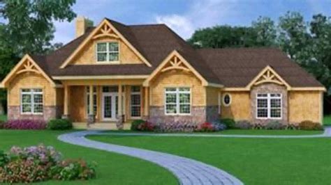 craftsman style house plans   square feet youtube