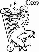 Arpa Tocando Harpa Musica Musique Harp Colorat Muzicale Instrumente Musicais Pintar Colorironline Gifgratis Planse Nina Instrumento Plansa Vizite Voturi Educere sketch template