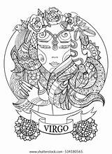Virgo sketch template