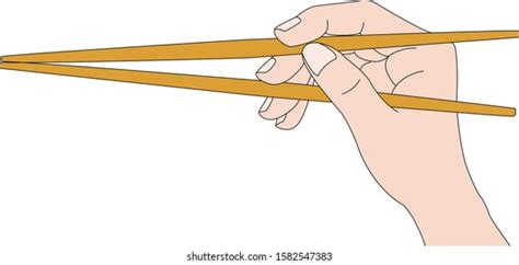 hold chopsticks correctly stock vector royalty   shutterstock