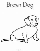 Coloring Dog Brown Weiner Favorites Login Add Print Built California Usa Twistynoodle sketch template