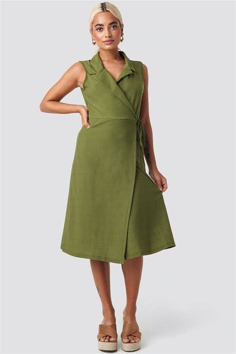 midi dress groen de jurk jurken voor werk halflange jurken