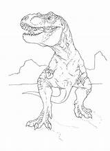 Coloring Trex Pages Print Kids sketch template