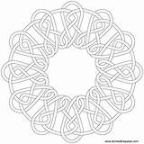 Coloring Celtic Knot Pages Embroidery Pattern Large Knotwork Star Print Template Round Transparent Book Clock Shapes Donteatthepaste Shape Mandala Mandalas sketch template