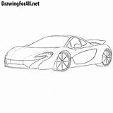 Mclaren P1 Draw Drawingforall sketch template
