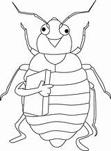 Coloring Pages Bug Cicada Bed Printable Animals Bedbug Bugs Kids Pest Intelligent Educated Control Preschool Color Insect Sheets Worksheets Abc sketch template