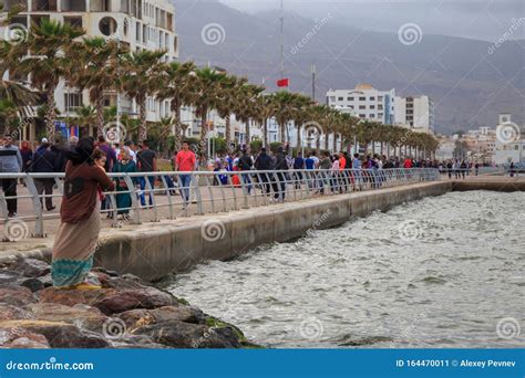 nador morocco    view   promenade  nador   coastal city  provincial