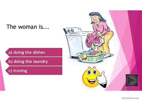 household chores quiz english esl powerpoints