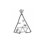 Teepee Outline Clipart Lessonpix sketch template