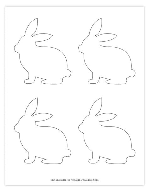 printable bunny template  printable templates