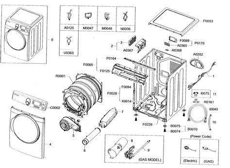 cabinet parts diagram parts list  model dvagw samsung parts dryer parts searspartsdirect
