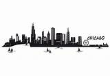 Skyline Chicago City Silhouette Clipart Outline Vector Bean Clip Tattoo Pier Wall Places Library Cliparts Clipground Vinyl Cities York Decal sketch template