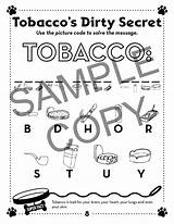 Tobacco Pup Petey Activity Dangers Book sketch template