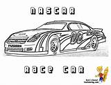 Coloring Nascar Pages Car Race Racing Boys Print Track Popular sketch template