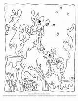 Camouflage Meeresgrund Unterwasser Camo Ozean Seaweed Letzte Q1 Ausmalbild sketch template