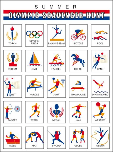 olympic printables