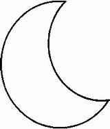 Moon Coloring Crescent Drawing Pages Printable Half Drawings Shape Template Print Gif Wallpapers Templates Getcoloringpages sketch template