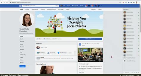 navigate    facebooks  layout social media