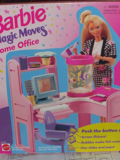 1995 Barbie Magic Moves Home Office Set Ebay Barbie Diy Barbie