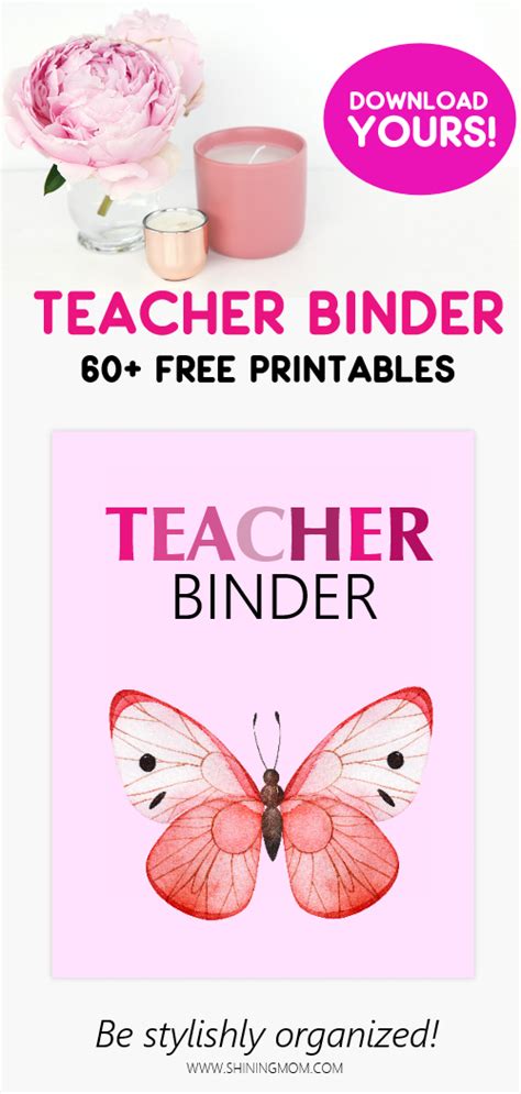 printable teacher binder  outstanding organizers