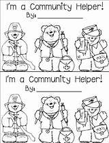 Helpers Community Coloring Preschool Pages Kids Helper Toddlers Munity Printable Workers Colouring Kindergarten Clipart School Sheet Theme Clip Math Crafts sketch template