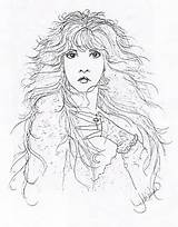 Stevie Nicks Fleetwood sketch template