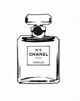 Chanel Perfume Coco Print Drawing Large Bottle Etsy Logo N5 Prints Glitter Wall Template Poster Printables Bottles Parfum Decor Coloring sketch template