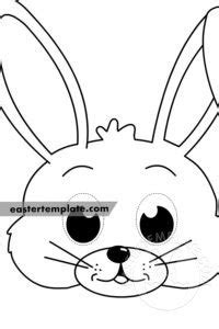 rabbit mask template easter template