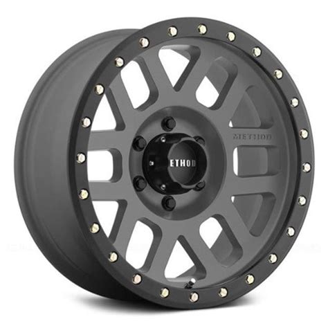 method race wheels mrwmr      mm grid titanium  matte black lip wheel
