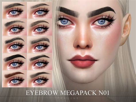 Eyebrows Sims 4 My Sims 4 Blog Eyebrows In 20 Colors For