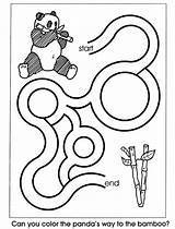 Easy Mazes Printable Maze Coloring Kids Pages Book Print Panda Animal Doverpublications Complete Preschool Publications Dover Activity Worksheets Community Sheets sketch template